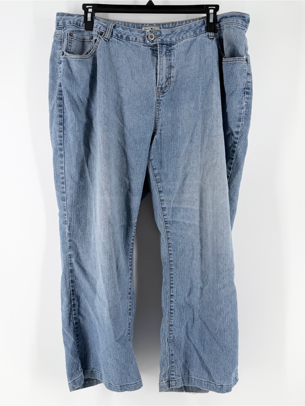 VTG 90s Duck Head 20W Pinstripe Distressed Jeans Plus Womens Grunge Retro Skater